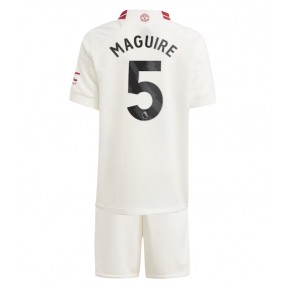 Manchester United Harry Maguire #5 Dětské Alternativní dres komplet 2023-24 Krátký Rukáv (+ trenýrky)